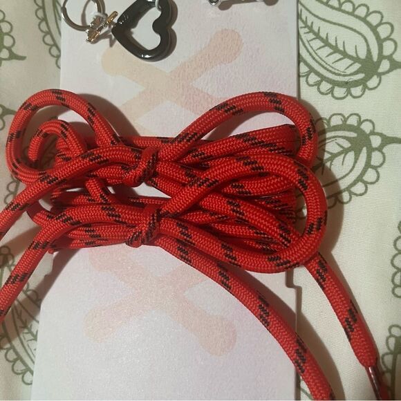 Anthropologie Shoe Charms and Laces Accessories Set Red OS - Picture 6 of 7
